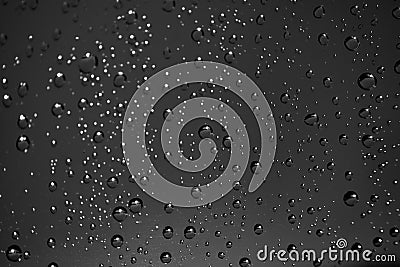 One more rainy day. Night. Raindrops on the window glass. Season specific. Drop dropped drops Beautiful Wonderful background Stock Photo