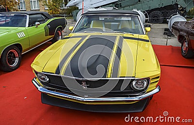One of the most legendary American cars - the Ford Mustang 1970 Editorial Stock Photo