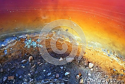 One of the most polluted place in the world. Stock Photo