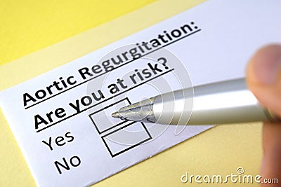 Questionnaire about health problems Stock Photo