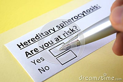 Questionnaire about health problems Stock Photo