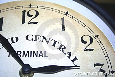 One quarter clock face Stock Photo