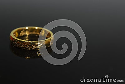 One Ring from lord of the rings Stock Photo