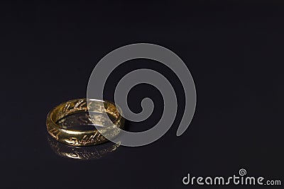 One Ring from lord of the rings Editorial Stock Photo