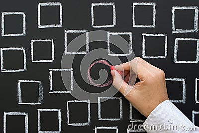 Different creative idea concept Stock Photo