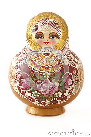 One Russian Doll Stock Photo