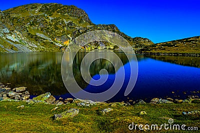 One of the the Seven Rila Lakes Stock Photo