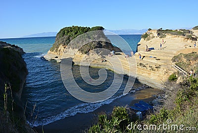 Canal d`amour, Sidari, Corfu Editorial Stock Photo