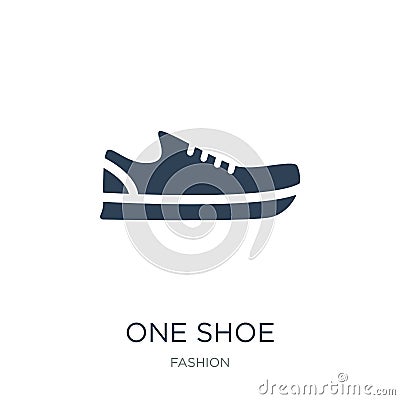 one shoe icon in trendy design style. one shoe icon isolated on white background. one shoe vector icon simple and modern flat Vector Illustration