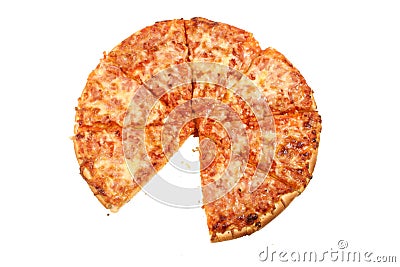 One Slice Gone Stock Photo