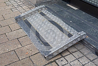 Wheelchair Ramp Access Stock Photo