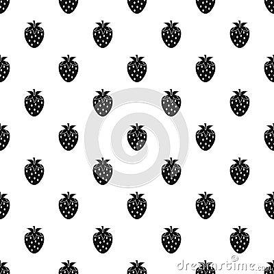 One strawberry berry pattern vector Vector Illustration