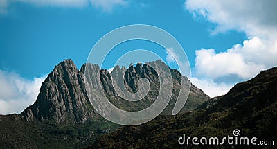 One of the summits at Cradle Mountain-Lake St Clair National Park in Northern Tasmania Stock Photo