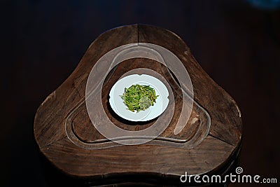 One of the three largest non-alcoholic beverages in the world for Chinese green tea Stock Photo