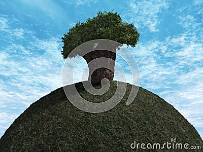 One Tree Hill Stock Photo