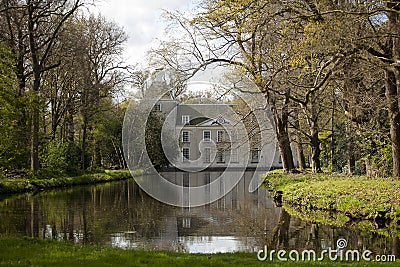 One of Warmond`s pearls is the Huis te Warmond Stock Photo