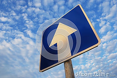 One way sign Stock Photo