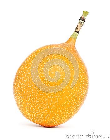 One whole granadilla isolated Stock Photo