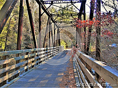 Virginia Creeper Trail Stock Photo