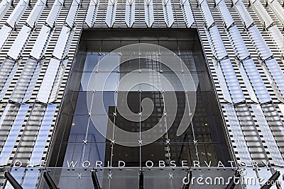 One World Observatory Entrance at the One World Trade Center, New York City, USA Editorial Stock Photo