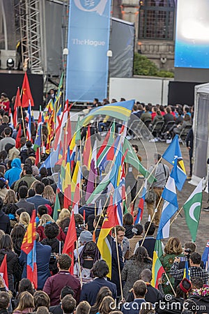 One Young World 2018 Summit At Den Haag The Netherlands 2018. Guests At The Opening Evening Editorial Stock Photo