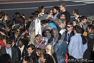 One Young World 2018 Summit At Den Haag The Netherlands 2018. Guests At The Opening Evening Editorial Stock Photo