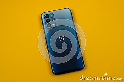 OnePlus Nord N200 5G smartphone Editorial Stock Photo