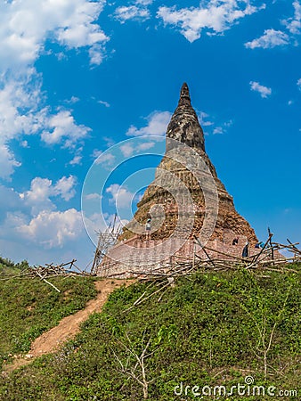 That Dam stupa. Muang Khoun, Laos Editorial Stock Photo