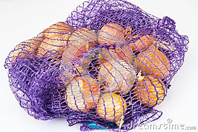 Onion in a grid Stock Photo