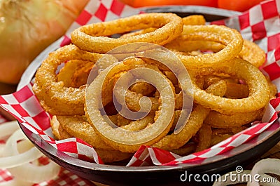 Onion Rings Stock Photo