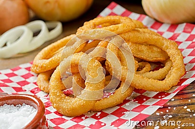 Onion Rings Stock Photo