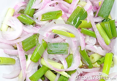 Onion salad Stock Photo