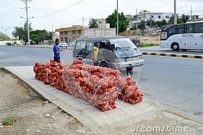 Onions For Sale Editorial Stock Photo