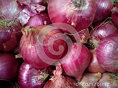 Onions value of market Stock Photo