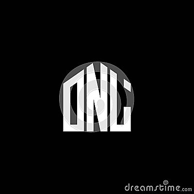 ONL letter logo design on BLACK background. ONL creative initials letter logo concept. ONL letter design.ONL letter logo design on Vector Illustration
