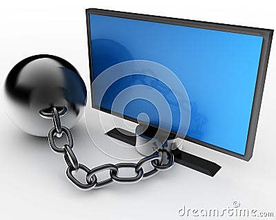 Online addict concept Stock Photo