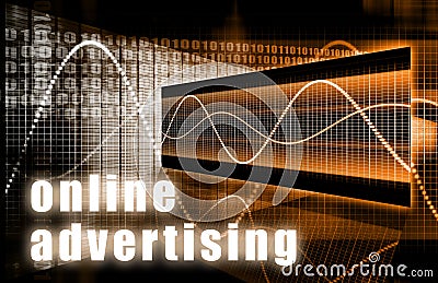 Online Advertising Stock Photo