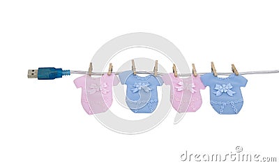 Online Baby items Stock Photo