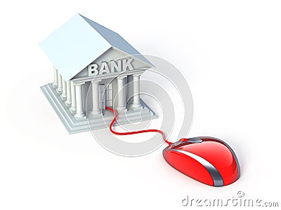 Online banking Stock Photo