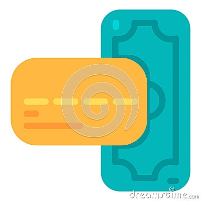 Online Business Online Payment Flat Icon Stock Photo