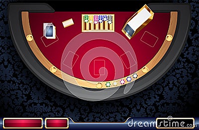 Online casino user interface Vector Illustration