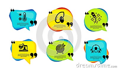 Online chemistry, Peanut and Fireworks rocket icons set. Vector Vector Illustration