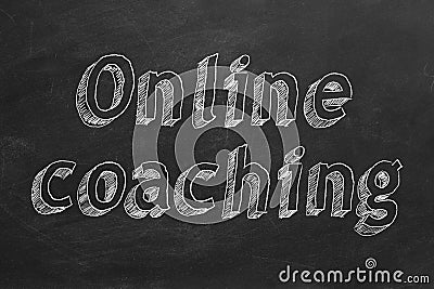 Online coaching Stock Photo