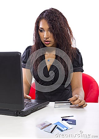 Online Debt Relief Stock Photo