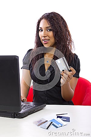 Online Debt Relief Stock Photo