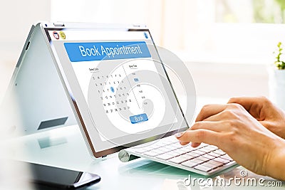 Booking Meeting Calendar Appointment Stock Photo