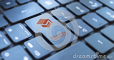 Online education Stock Photo