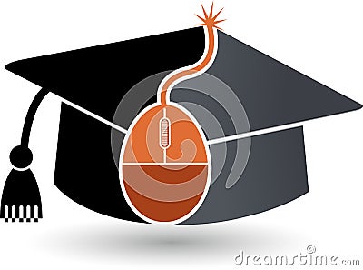 Online education logo Vector Illustration