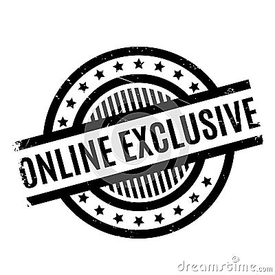 Online Exclusive rubber stamp Stock Photo