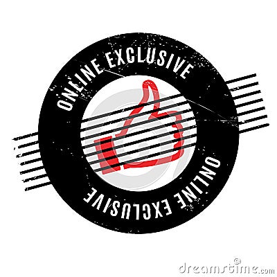 Online Exclusive rubber stamp Stock Photo